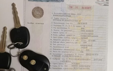 Hyundai Sonata VI, 2008 год, 850 000 рублей, 17 фотография