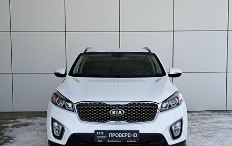 KIA Sorento III Prime рестайлинг, 2016 год, 2 620 000 рублей, 2 фотография