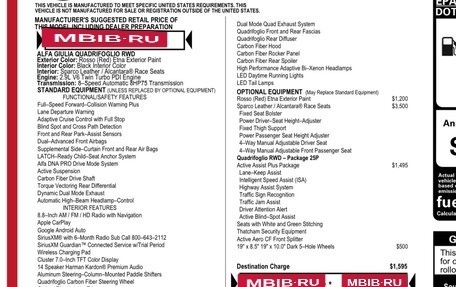 Alfa Romeo Giulia II, 2021 год, 8 800 000 рублей, 27 фотография