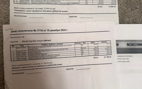 SsangYong Actyon II рестайлинг, 2012 год, 1 200 000 рублей, 15 фотография