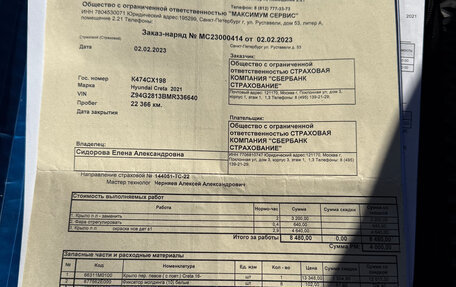 Hyundai Creta I рестайлинг, 2021 год, 2 070 000 рублей, 26 фотография