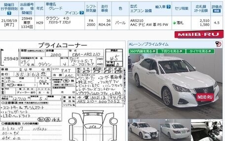 Toyota Crown, 2017 год, 2 750 000 рублей, 15 фотография