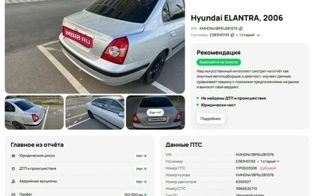 Hyundai Elantra III, 2006 год, 399 900 рублей, 20 фотография