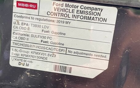 Ford Fusion (North America) II, 2019 год, 1 600 000 рублей, 5 фотография