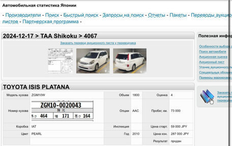Toyota ISis I, 2010 год, 1 250 000 рублей, 13 фотография