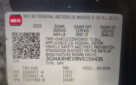 Chevrolet Equinox III, 2022 год, 2 550 000 рублей, 15 фотография