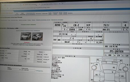 Honda CR-Z, 2010 год, 1 025 000 рублей, 8 фотография