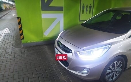 Hyundai Solaris II рестайлинг, 2014 год, 1 200 000 рублей, 29 фотография