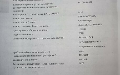 Renault Duster, 2020 год, 2 300 000 рублей, 8 фотография