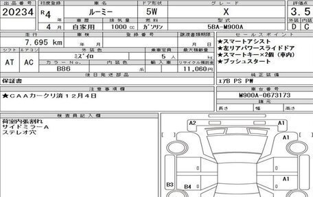 Toyota Roomy I, 2022 год, 1 110 000 рублей, 19 фотография
