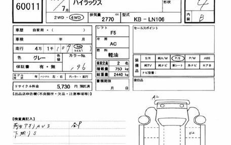 Toyota Hilux VI, 1995 год, 1 100 404 рублей, 11 фотография