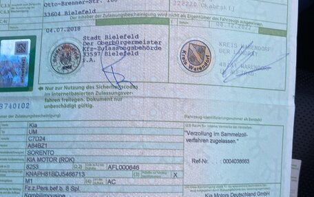 KIA Sorento III Prime рестайлинг, 2018 год, 3 100 000 рублей, 4 фотография