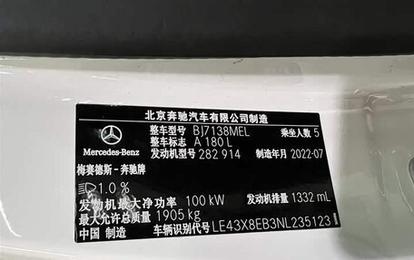 Mercedes-Benz A-Класс, 2022 год, 1 720 000 рублей, 18 фотография