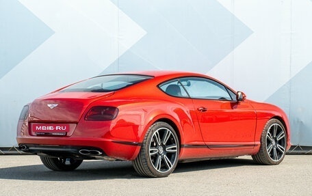 Bentley Continental GT II рестайлинг, 2013 год, 4 880 000 рублей, 2 фотография