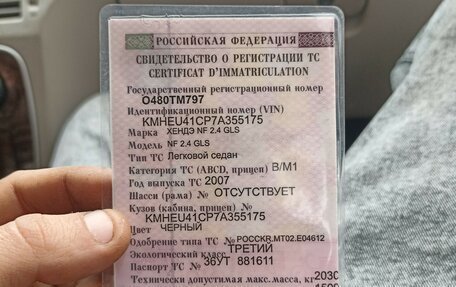 Hyundai Sonata VI, 2007 год, 370 000 рублей, 1 фотография