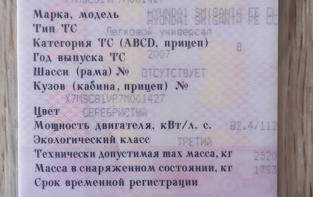 Hyundai Santa Fe Classic, 2007 год, 550 000 рублей, 12 фотография
