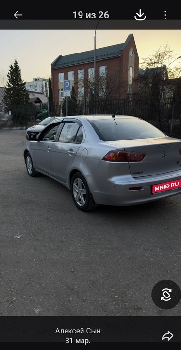 Mitsubishi Lancer X, 2007 год, 605 000 рублей, 4 фотография