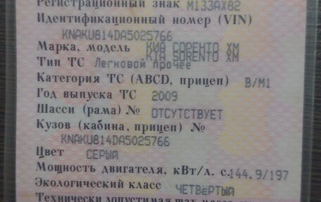 KIA Sorento II рестайлинг, 2009 год, 860 000 рублей, 7 фотография