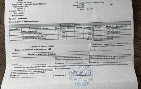 Mercedes-Benz S-Класс, 2008 год, 1 870 000 рублей, 29 фотография