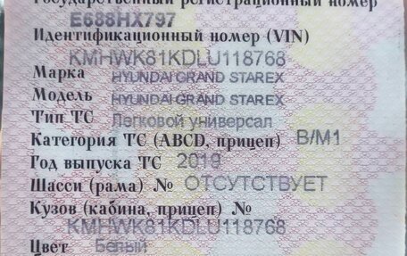 Hyundai Grand Starex Grand Starex I рестайлинг 2, 2019 год, 5 500 000 рублей, 34 фотография