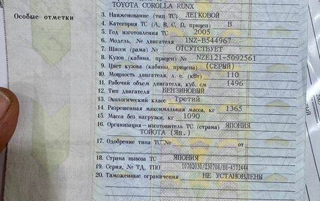 Toyota Corolla, 2005 год, 685 000 рублей, 32 фотография