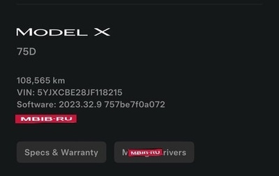 Tesla Model X I, 2018 год, 2 750 000 рублей, 1 фотография