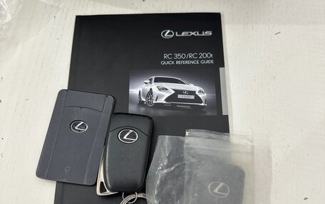 Lexus RC I рестайлинг, 2017 год, 3 100 000 рублей, 14 фотография