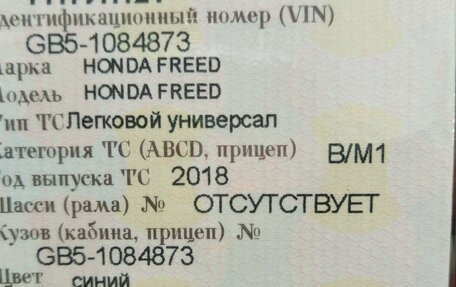 Honda Freed II, 2018 год, 1 440 000 рублей, 20 фотография