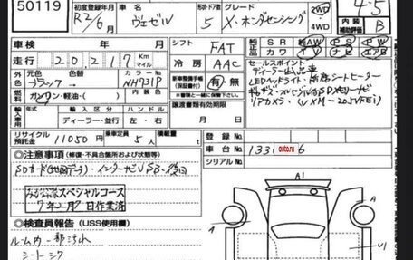 Honda Vezel, 2020 год, 2 200 000 рублей, 8 фотография
