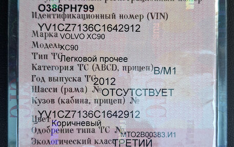 Volvo XC90 II рестайлинг, 2012 год, 2 295 000 рублей, 35 фотография