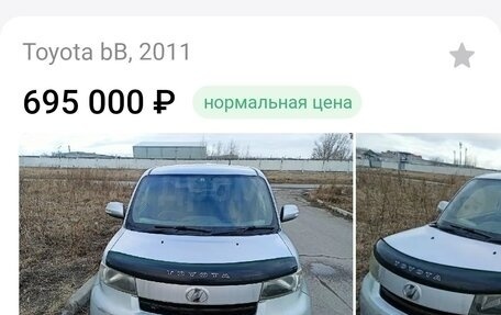Toyota bB II рестайлинг, 2011 год, 680 000 рублей, 1 фотография