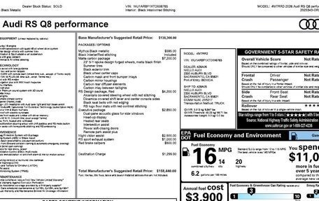 Audi RS Q8 I, 2025 год, 21 150 000 рублей, 19 фотография