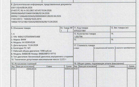 BMW X4, 2024 год, 6 899 000 рублей, 1 фотография