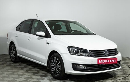 Volkswagen Polo VI (EU Market), 2016 год, 1 249 777 рублей, 3 фотография