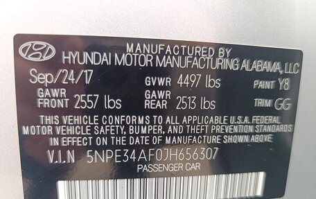 Hyundai Sonata VII, 2017 год, 1 590 000 рублей, 16 фотография