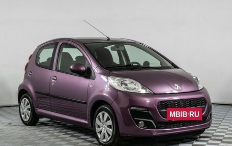 Peugeot 107 I рестайлинг, 2013 год, 770 000 рублей, 3 фотография