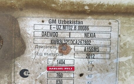 Daewoo Nexia I рестайлинг, 2012 год, 90 000 рублей, 11 фотография