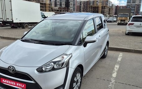 Toyota Sienta II, 2016 год, 1 290 000 рублей, 5 фотография