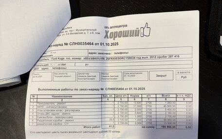 Ford Kuga III, 2012 год, 1 070 000 рублей, 26 фотография