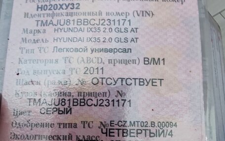Hyundai ix35 I рестайлинг, 2011 год, 1 050 000 рублей, 17 фотография