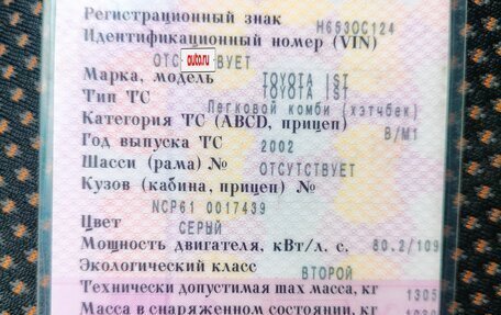 Toyota Ist II, 2002 год, 500 000 рублей, 8 фотография