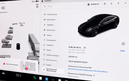 Tesla Model 3 I, 2019 год, 3 100 000 рублей, 9 фотография
