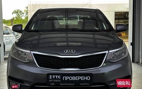 KIA Rio III рестайлинг, 2016 год, 915 000 рублей, 2 фотография
