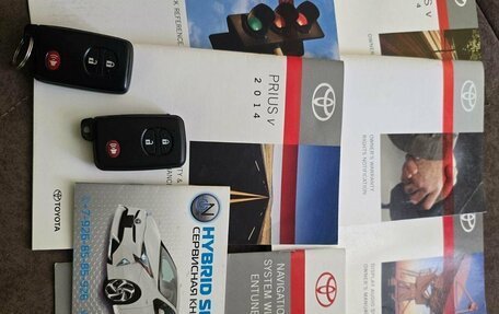 Toyota Prius v (+) I (ZVW40/41) рестайлинг, 2014 год, 1 440 000 рублей, 11 фотография