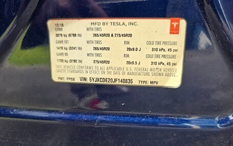 Tesla Model X I, 2018 год, 3 800 000 рублей, 11 фотография