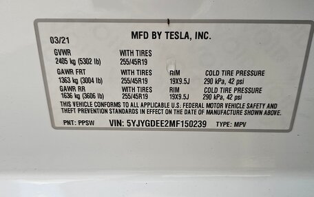 Tesla Model Y I, 2021 год, 3 700 000 рублей, 18 фотография