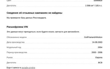 Volkswagen Golf IV, 2003 год, 125 000 рублей, 12 фотография