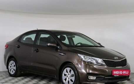 KIA Rio III рестайлинг, 2016 год, 997 000 рублей, 2 фотография