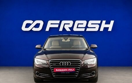 Audi A8, 2013 год, 1 777 077 рублей, 3 фотография