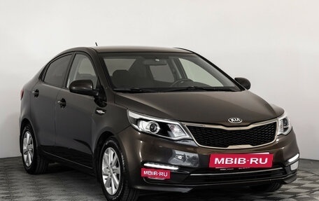 KIA Rio III рестайлинг, 2016 год, 999 000 рублей, 4 фотография